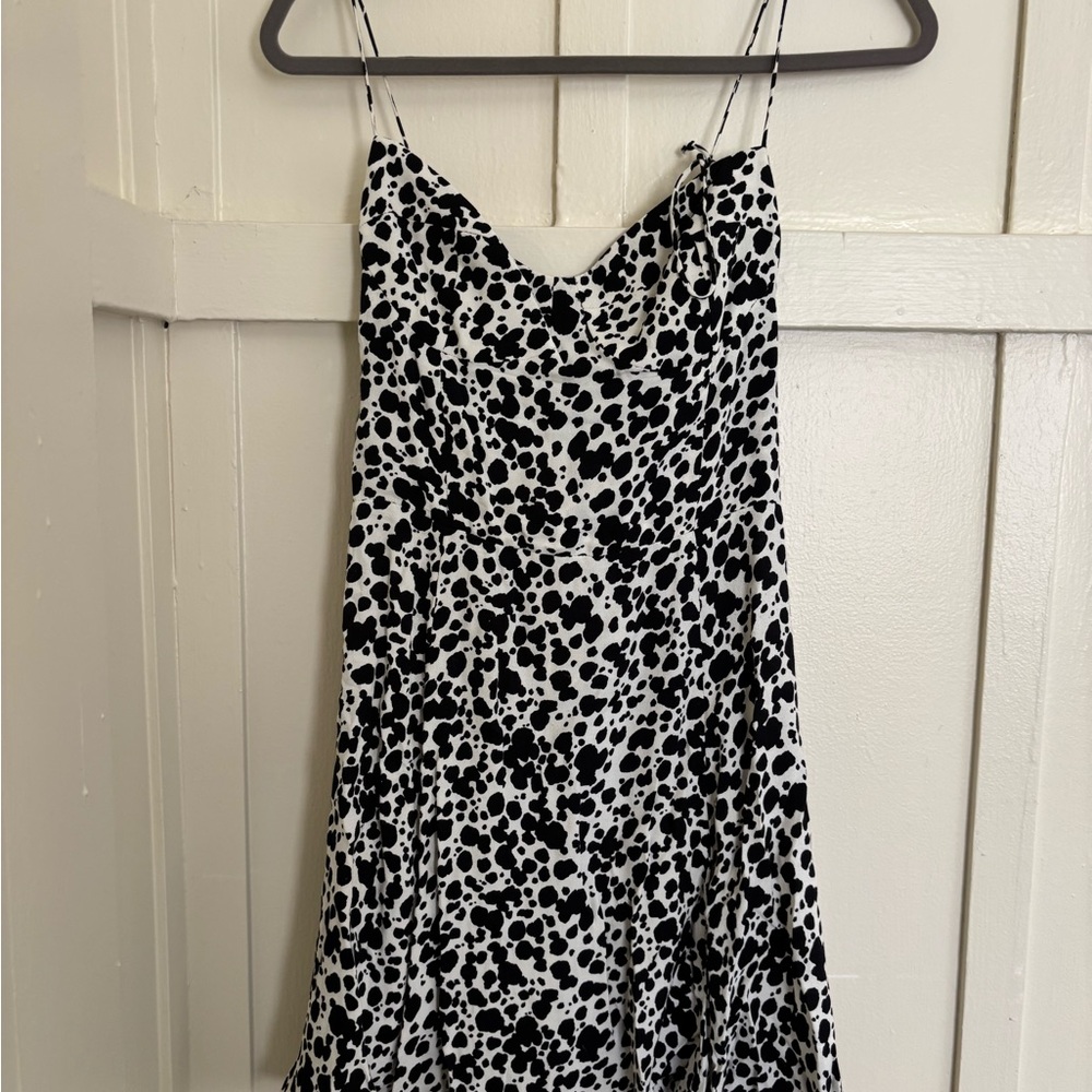 Reformation  Spotted Mini Dress